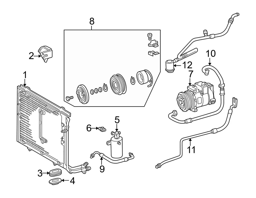 A/C Receiver Drier for Mercedes-Benz (1708300383)