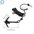2X Folding Anchor Kit with 26.2ft Rope for PWC Canoe Jet Ski