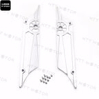 Chrome Aluminum Saddlebag Latch Kit Hinge Cover for Harley Touring (1993–2013)
