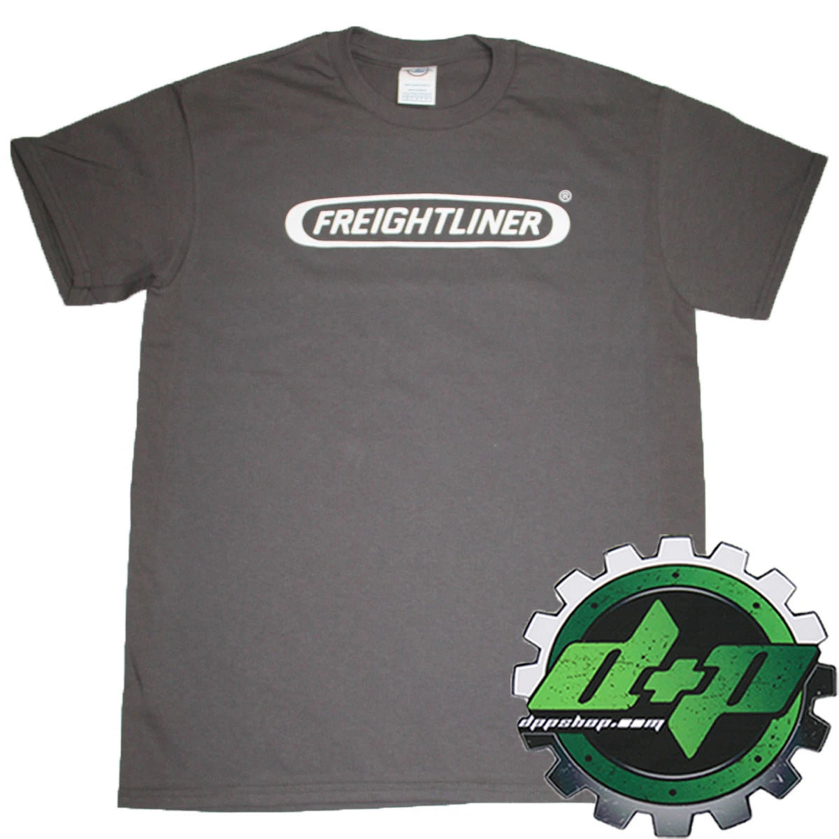 Freightliner T-Shirt for Semi Truck (Gray, Small)