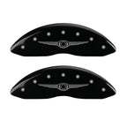 Set of 4 Gloss Black Wing Caliper Covers for 2005–2006 Chrysler Crossfire