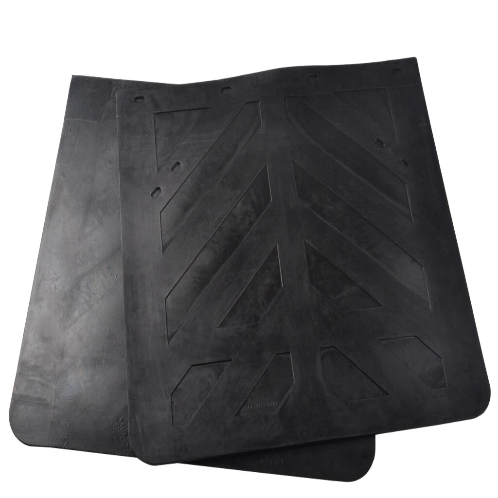 1 Pair Mud Flaps for Semi Truck Trailer (24"x 24", Heavy Duty, Black)