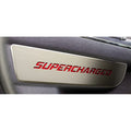 Front Door Badges w/Plum Crazy Purple 'Supercharged' Inlay for 2011-2015 Charger