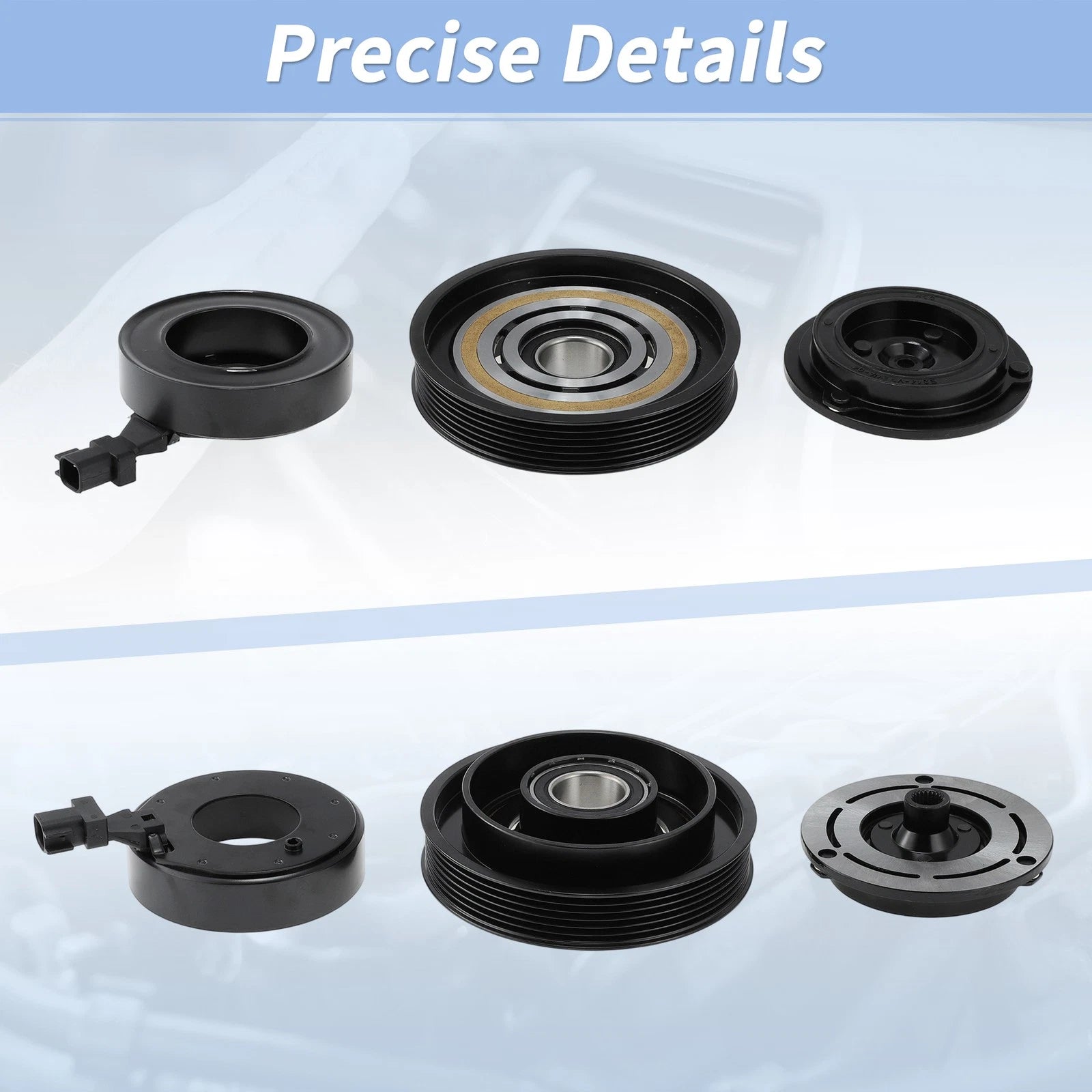 AC Compressor Clutch Kit for Dodge Nitro (2009–2011) & Jeep Liberty (2008–2012)