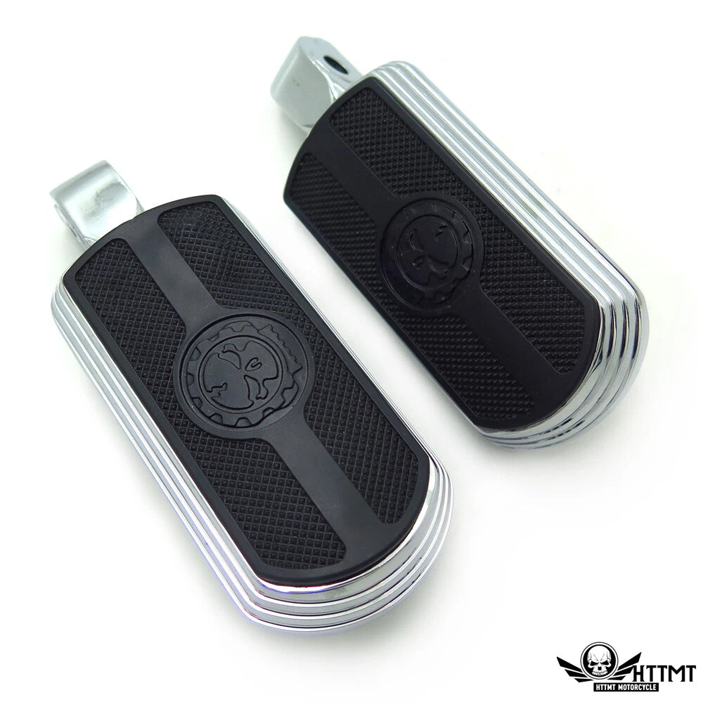 Chrome Skull Rubber Footpeg for Suzuki Intruder 1400/Boulevard S83 (1995–2008)