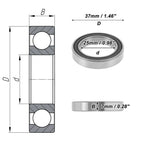 Deep Groove Ball Bearing 6805DDU for Scooter Skateboard Wheel (P2 25x37x7mm)