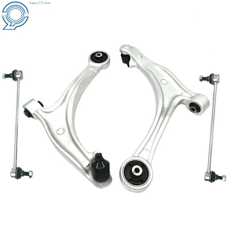 Set of 4 Front Lower Control Arms with Sway Bar Link for Honda Odyssey (2005–2010)