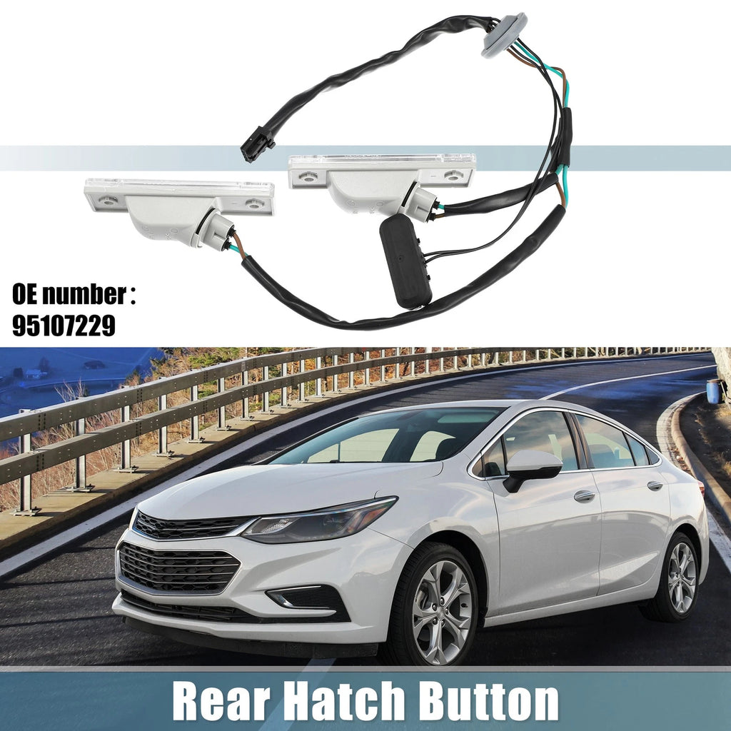 Trunk Tailgate Handle Release Switch with License Plate Lamp for [Make Model]  95107229
