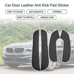 Short Wheelbase Leather Kick Pad Sticker for BMW 5 Series (2011-2017)