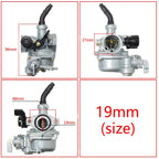 19mm Carburetor PZ19 for 50cc-125cc Pit Dirt Bike ATV Quad (Fit)
