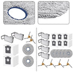 Replacement Kit with 2 Filters, 2 Mop Cloths, 2 Dust Bags, 2 Side Brushes for