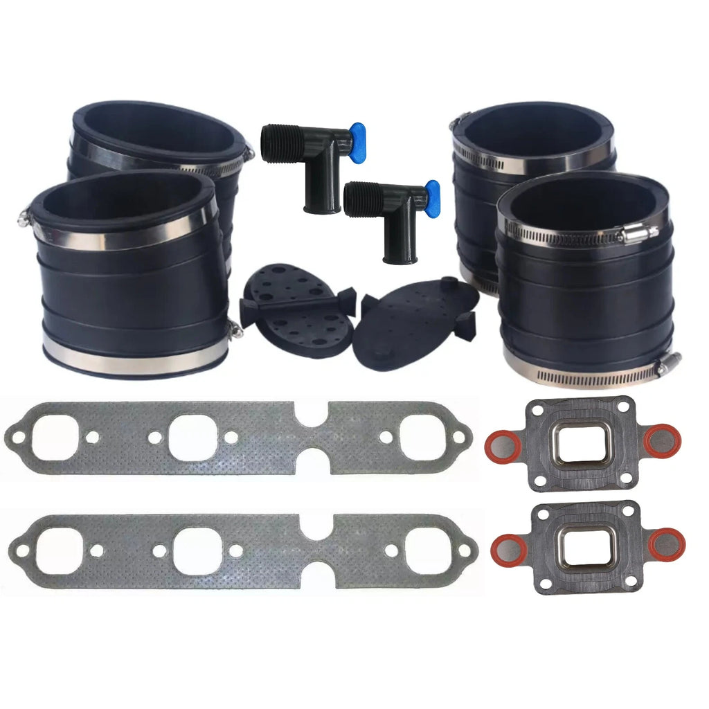4" Dry Joint Exhaust Bellows Kit for MerCruiser GM V6 (807166A1, 864549A02, 27-99757)
