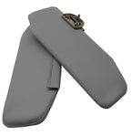 Sunvisors Extension Covers for Ford F250 F350 F450 (1999–2007) Med Flint Gray