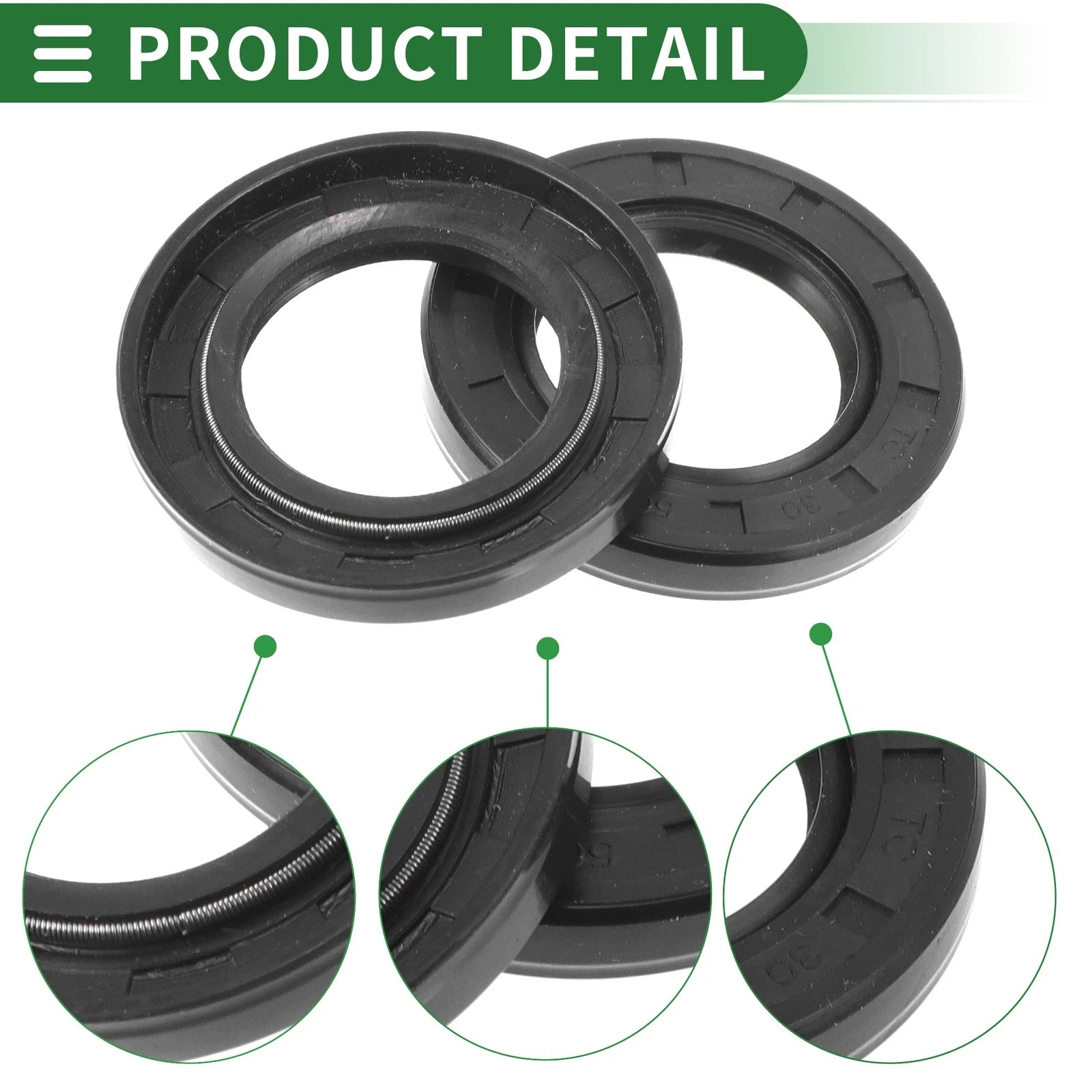 Set of 5 Oil Seal Rotary Shaft Seal NBR Rubber 30x50x7mm