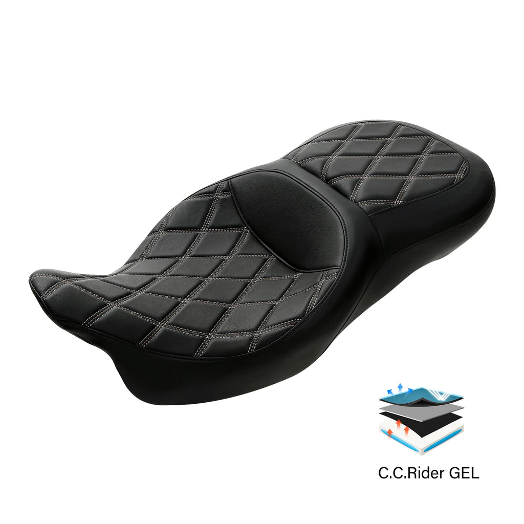 Gel Seat for Harley Touring Electra Glide Road King (2009–2023)