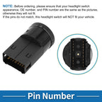 Headlight Switch for Audi A4 (2004–2008) No.V10730267 Black