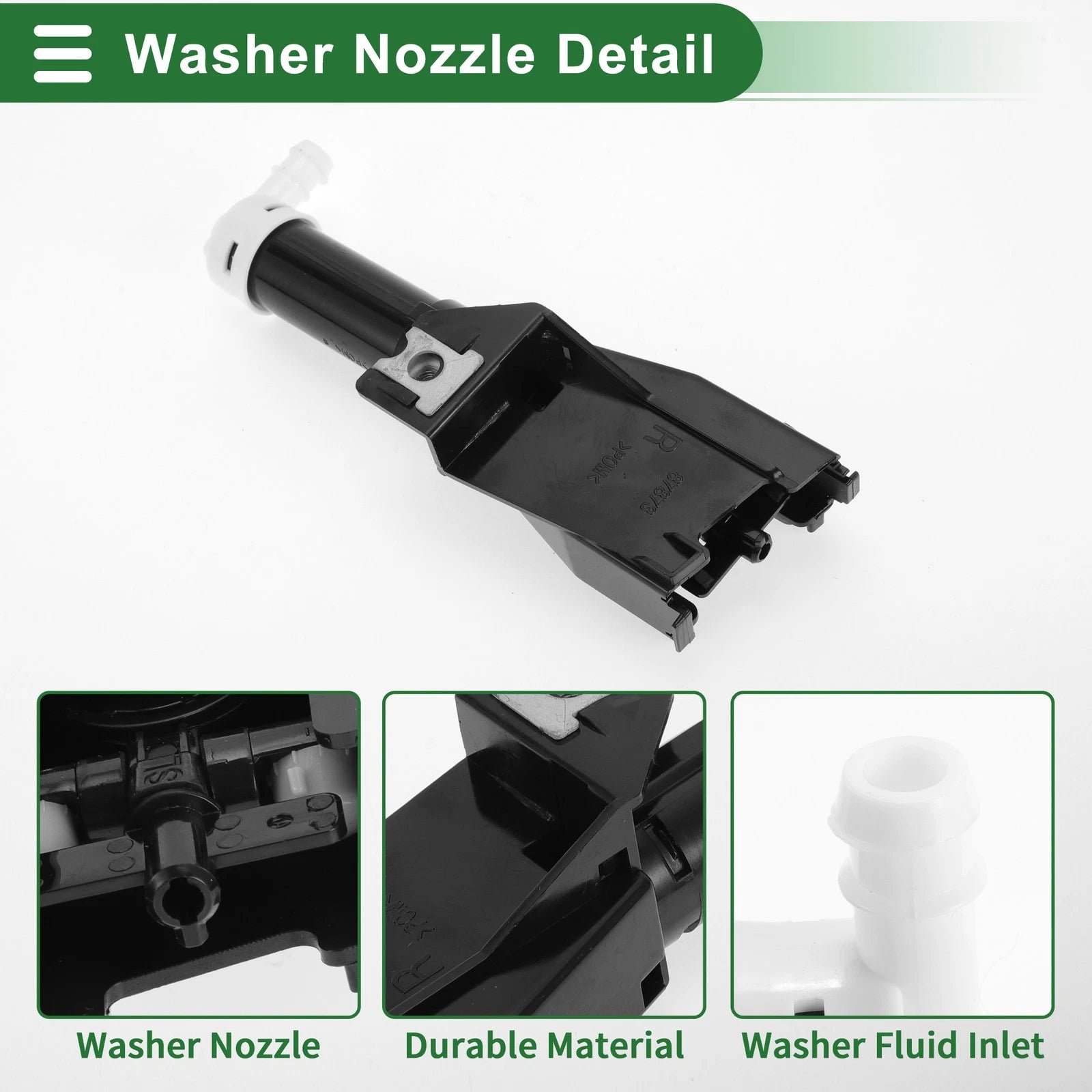 Front Passenger Side Headlight Washer Nozzle for Mitsubishi Pajero (No.MR339968)