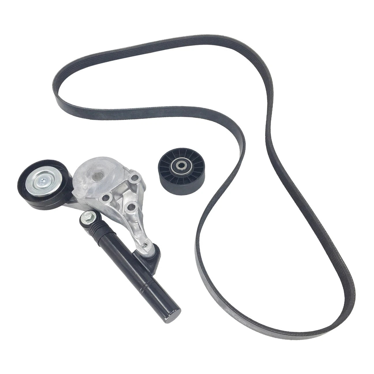 Serpentine Belt Set with Tensioner & Idler Pulley for VW Beetle Jetta (1998–2004) 038903315C
