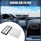 Set of 1 Engine Air Filter No. 172205J6A10/80292SDAA01 for Acura MDX (2016–2020)