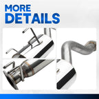 4" Rounded Muffler Tip Catback Exhaust for Acura RSX DC5 (2002–2006)