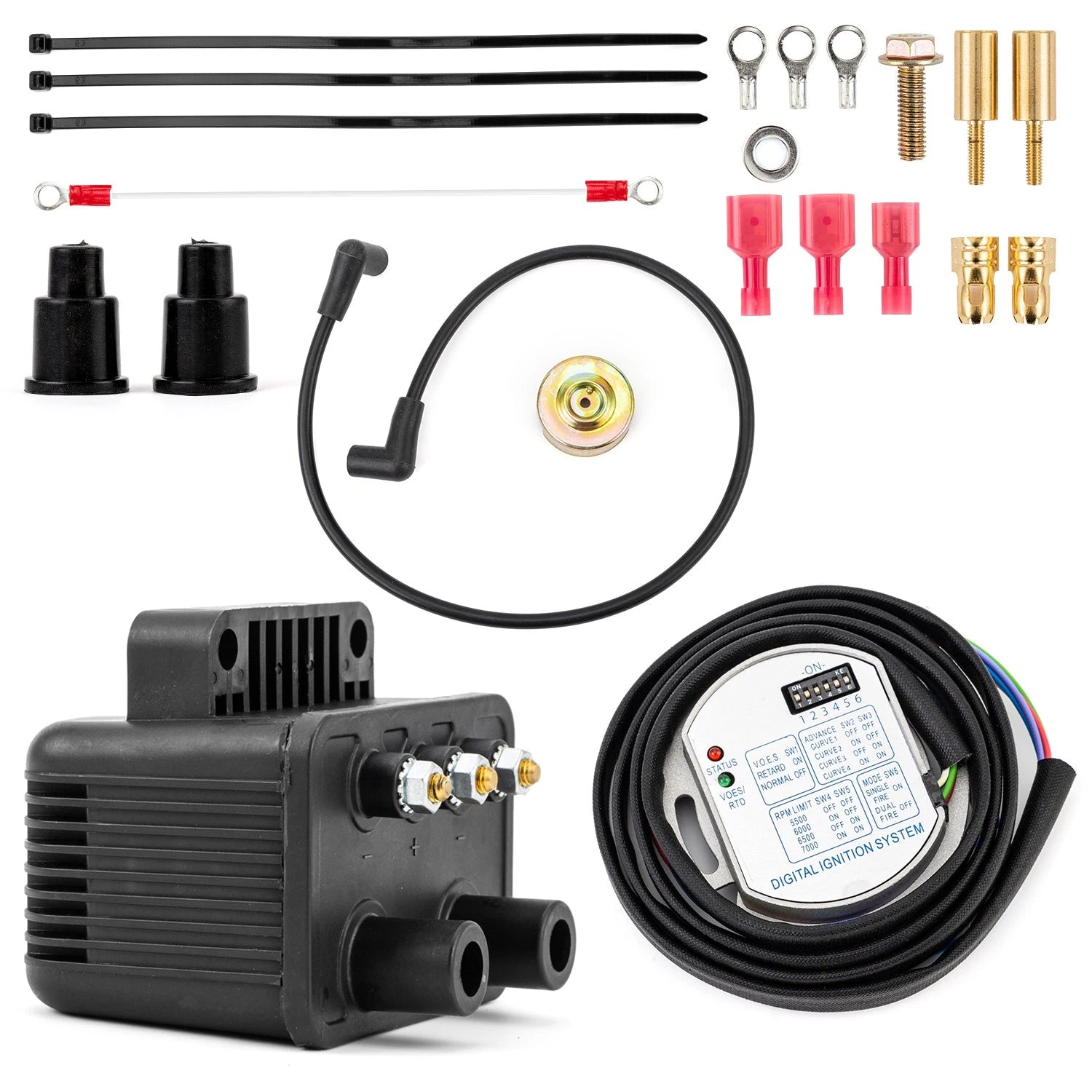 Single Fire Programmable Ignition Kit for Big Twin Evo (53-660, 53-644)
