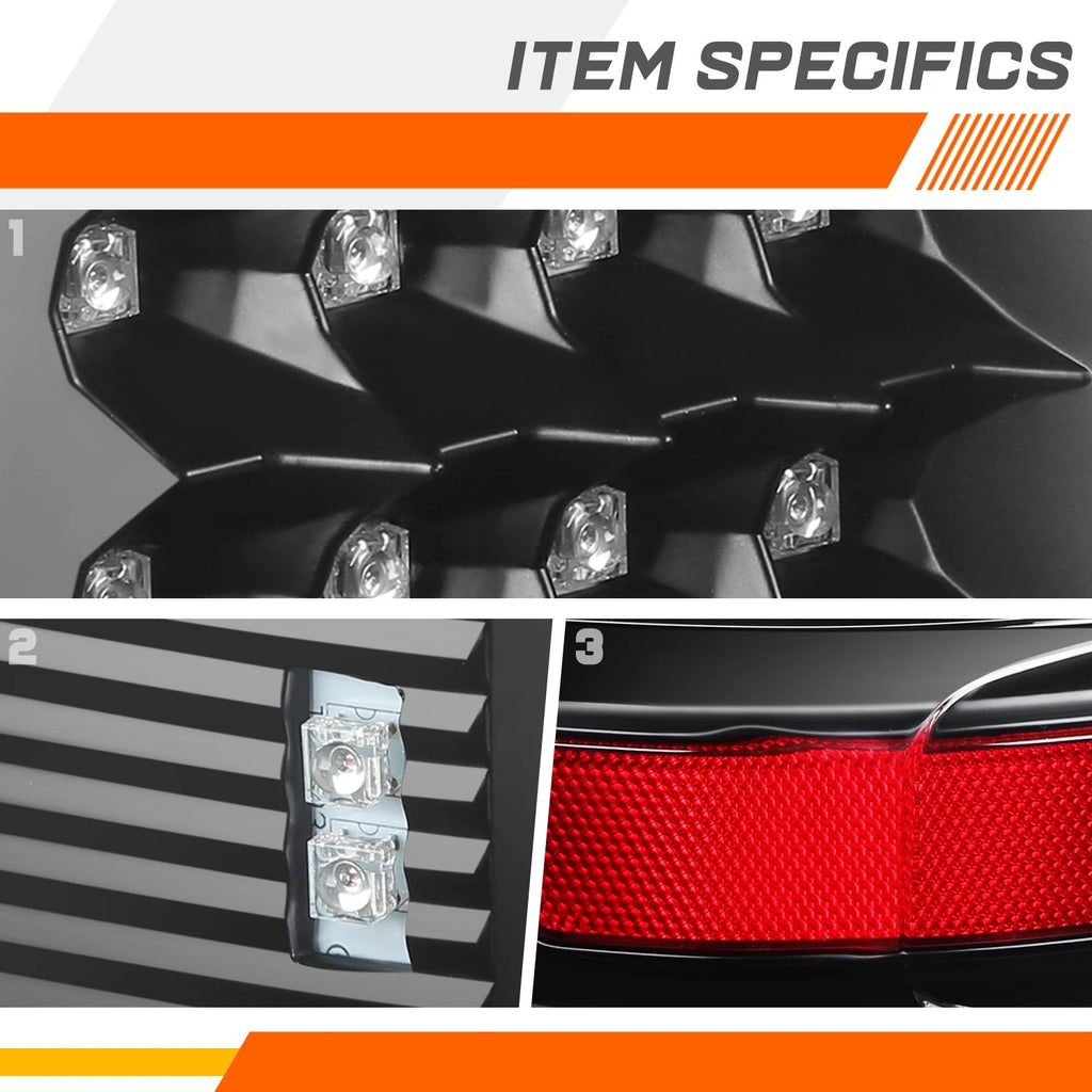 Full LED Tail Light for Chevy Tahoe/GMC Yukon (2000–2006) - Black