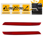 Pair Rear Bumper Reflector Lens for Mercedes W166 ML63 ML350 ML550 (2012–2015)