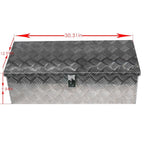 30" Aluminum Underbody Tool Box for Pickup Truck (Fits Most Models)