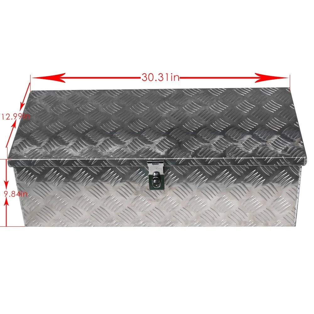 30" Aluminum Underbody Tool Box for Pickup Truck (Fits Most Models)