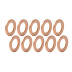 10 x M12 Universal Copper Oil Drain Plug Gasket Seal Ring