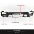 Front Bumper Face Bar for Ford F-150 (2021–2023) Black w/o Sensor Holes