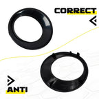 Pair Fog Light Lamp Cover Trim for BMW X3 E83 LCI (2007–2010) 51113423789