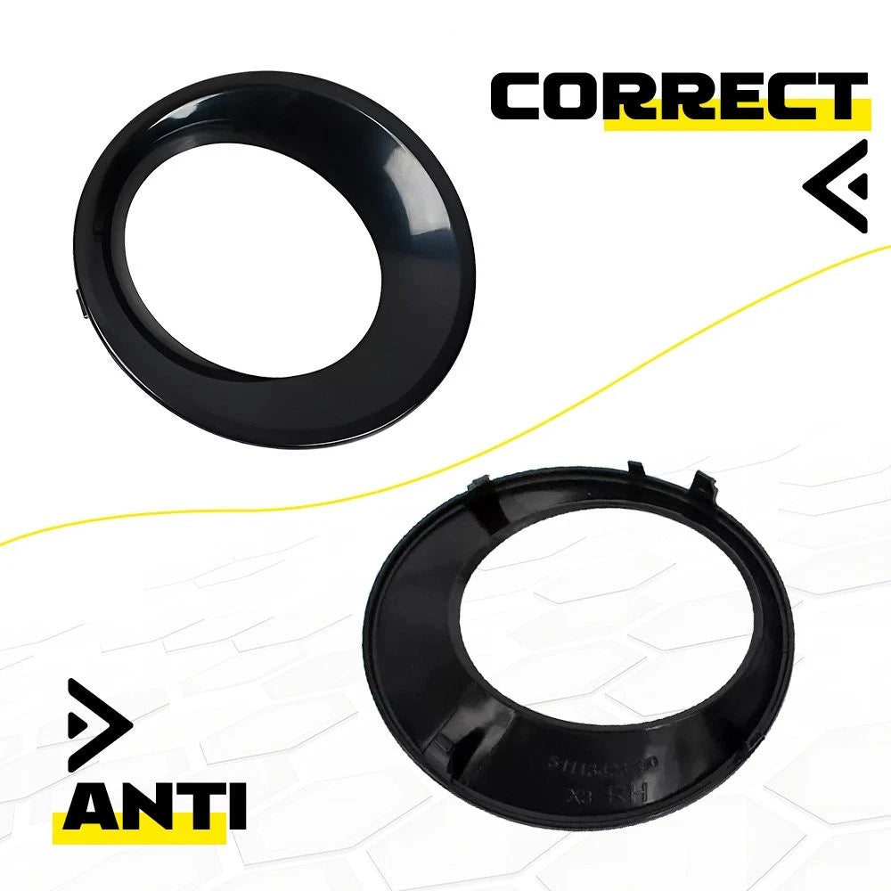 Pair Fog Light Lamp Cover Trim for BMW X3 E83 LCI (2007–2010) 51113423789