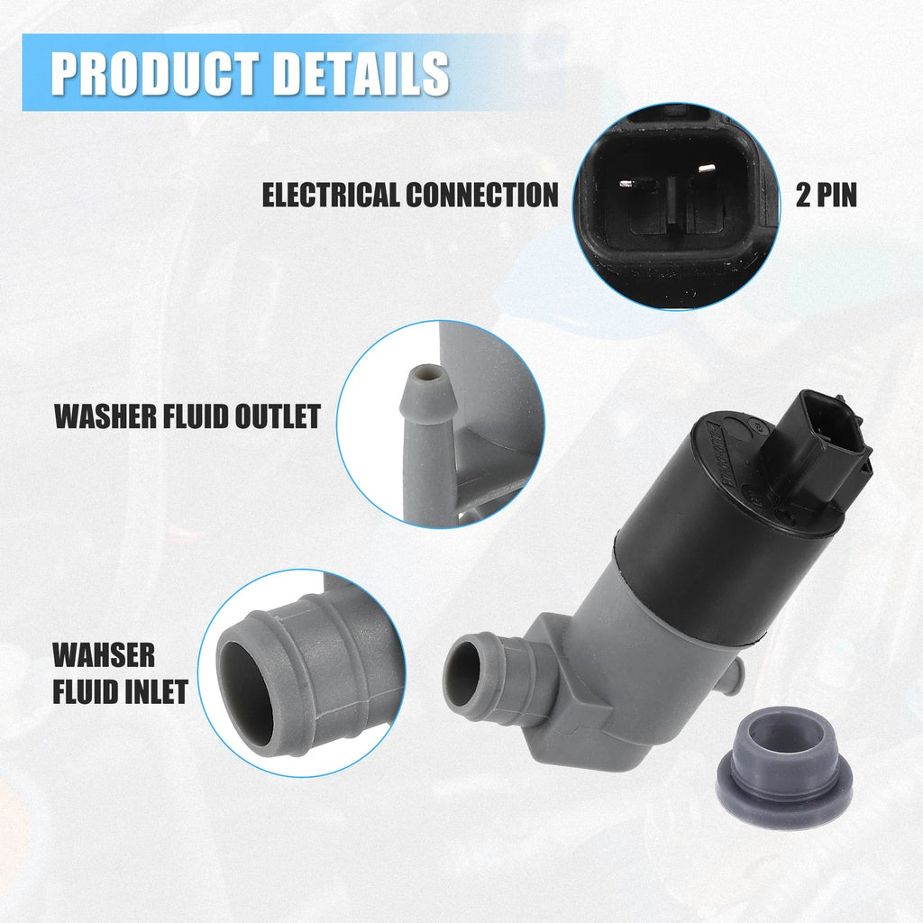 Windshield Washer Motor Pump for Toyota Yaris (2006–2011) No. 853300F011