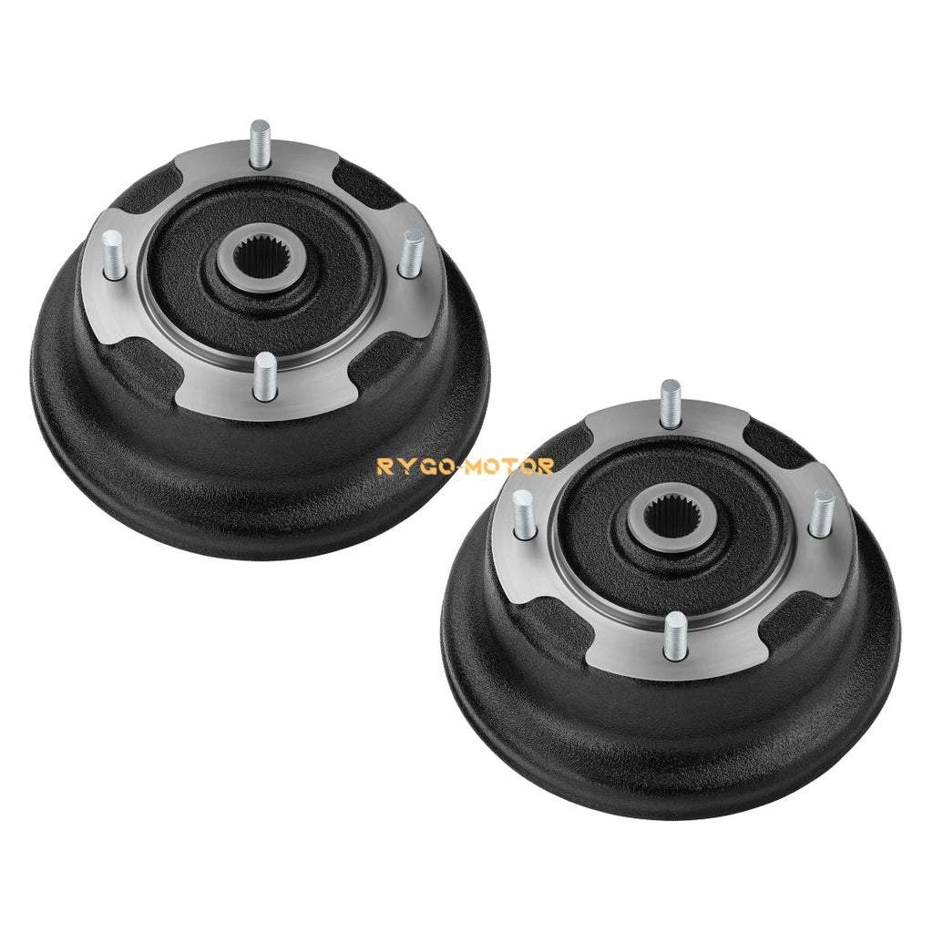 2 Rear Brake Drums W/Bolts for Kawasaki KAF400 Mule 600 610 (2005–2016)