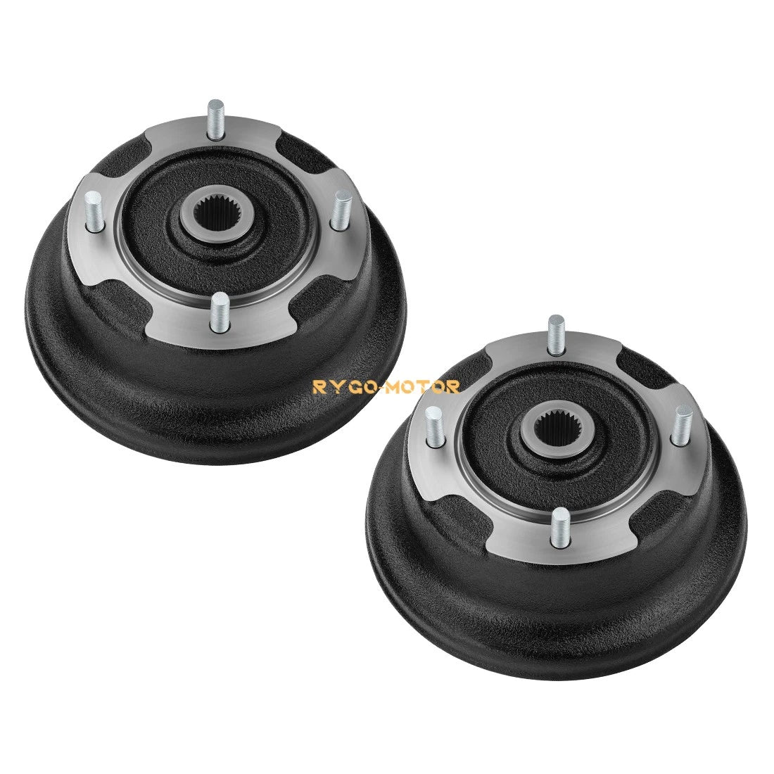 2 Rear Brake Drums W/Bolts for Kawasaki KAF400 Mule 600 610 (2005–2016)