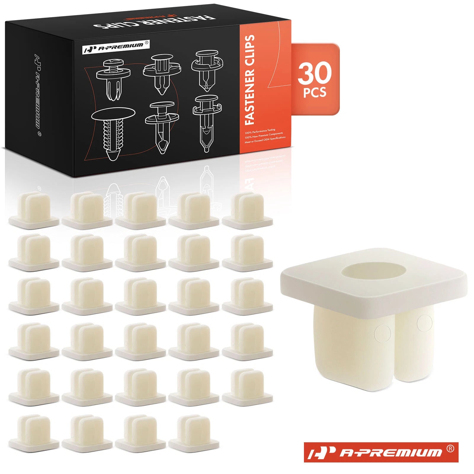30Pcs Nylon Screw Grommet Clips for Honda Toyota 