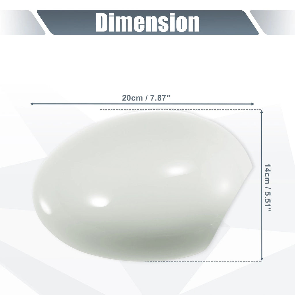 Right Side Mirror Cover White for BMW Mini Clubman R55, Cooper R56 (2007–2015)