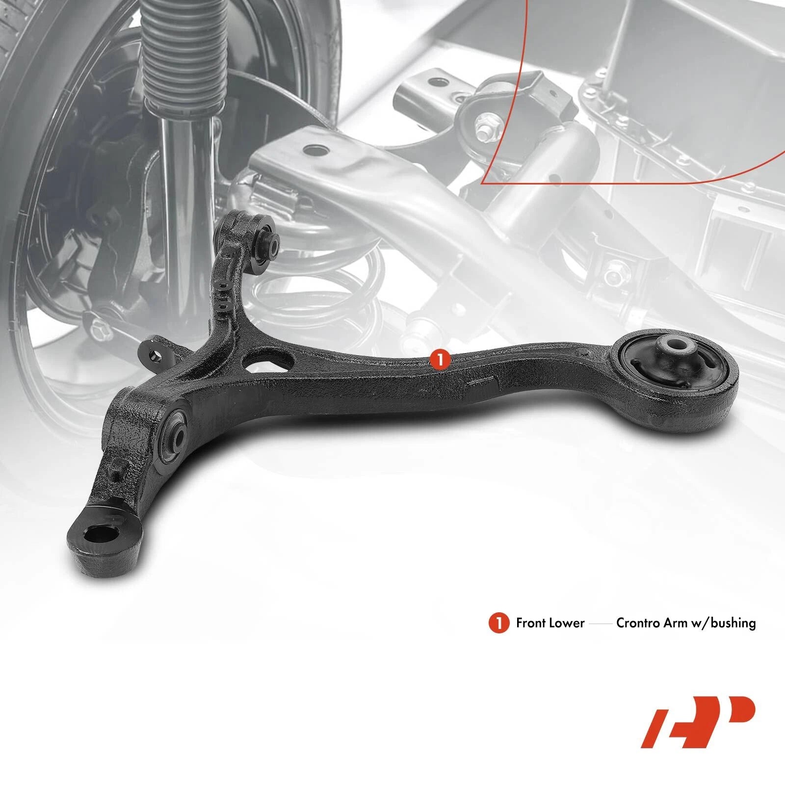 Front Right Lower Control Arm with Bushing for Honda Accord (2008-2012)