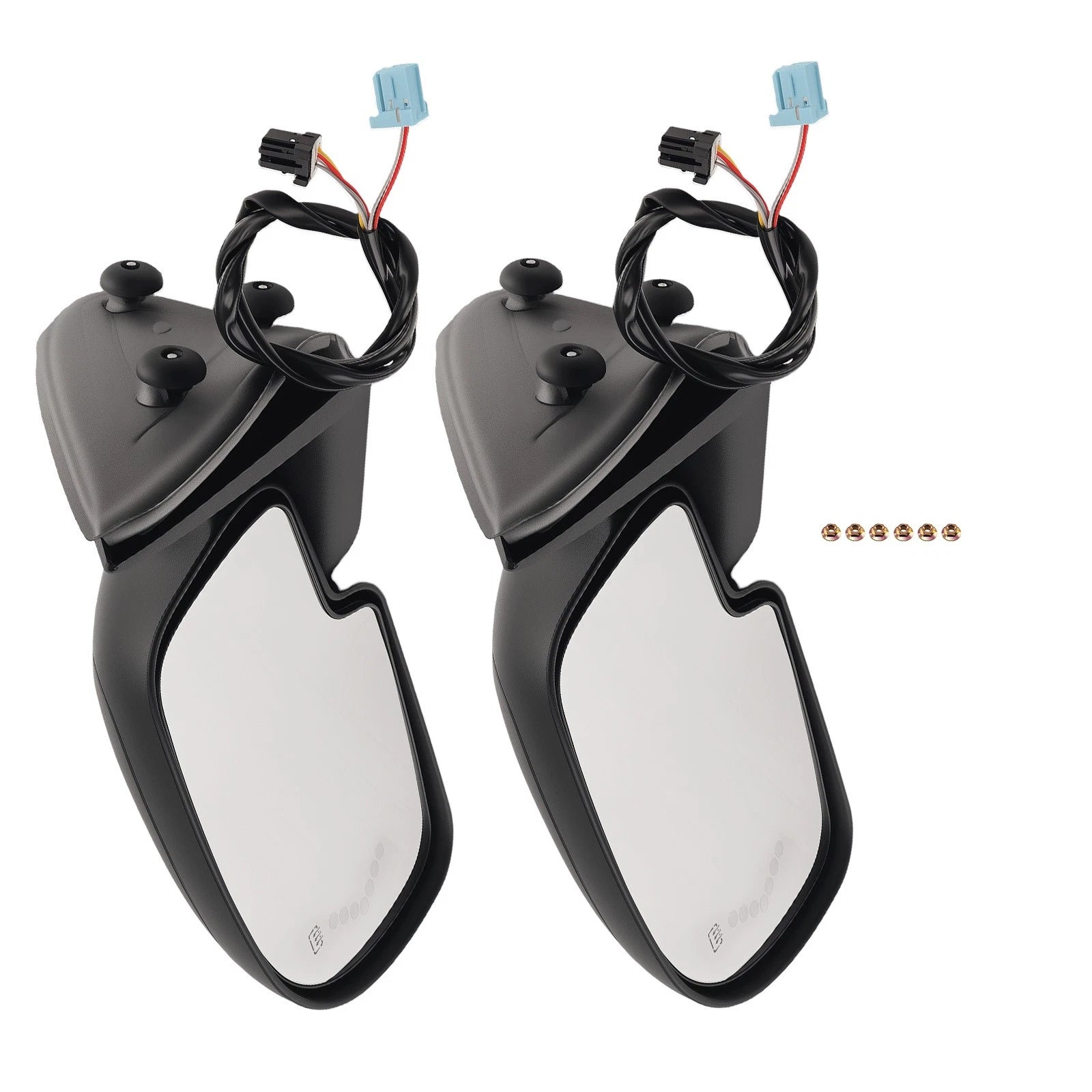 Rear View Mirror Set for Chevy Silverado 2500 (2003–2004) Heated