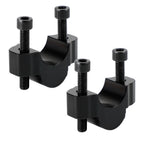 20 mm Aluminum Handlebar Risers for Yamaha Tenere 700 (2019–2023) - Black