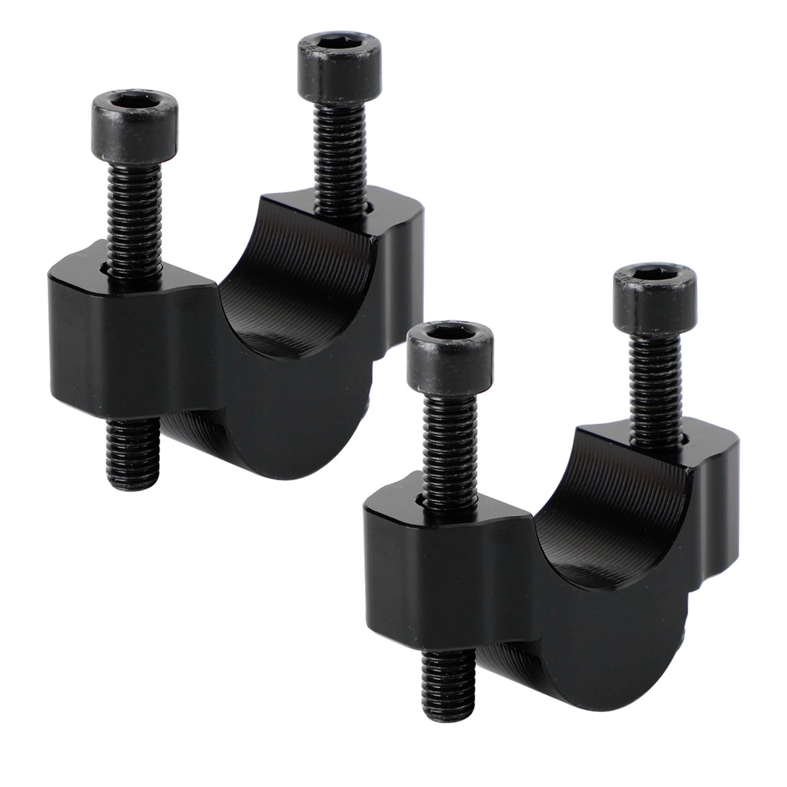 20 mm Aluminum Handlebar Risers for Yamaha Tenere 700 (2019–2023) - Black
