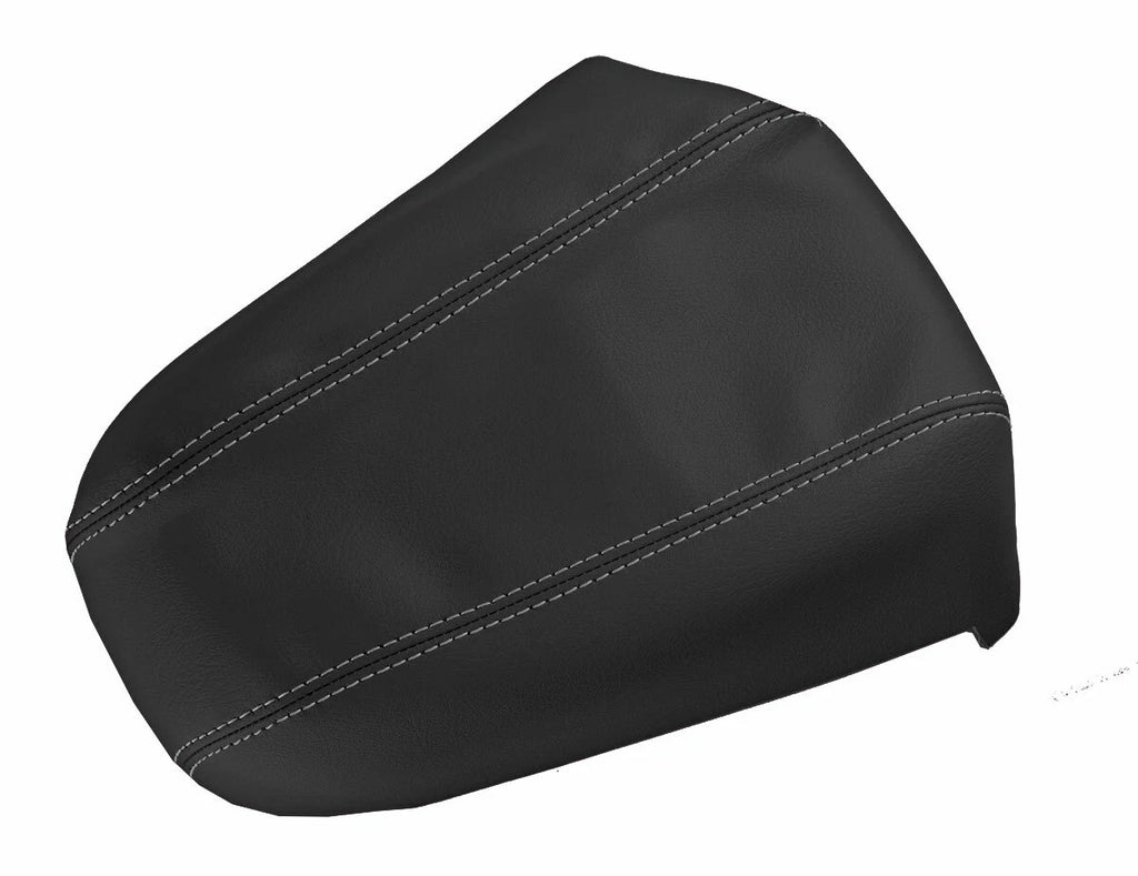 Leather Console Lid Armrest Cover for Kia Sportage (2011–2016) Gray Stitch