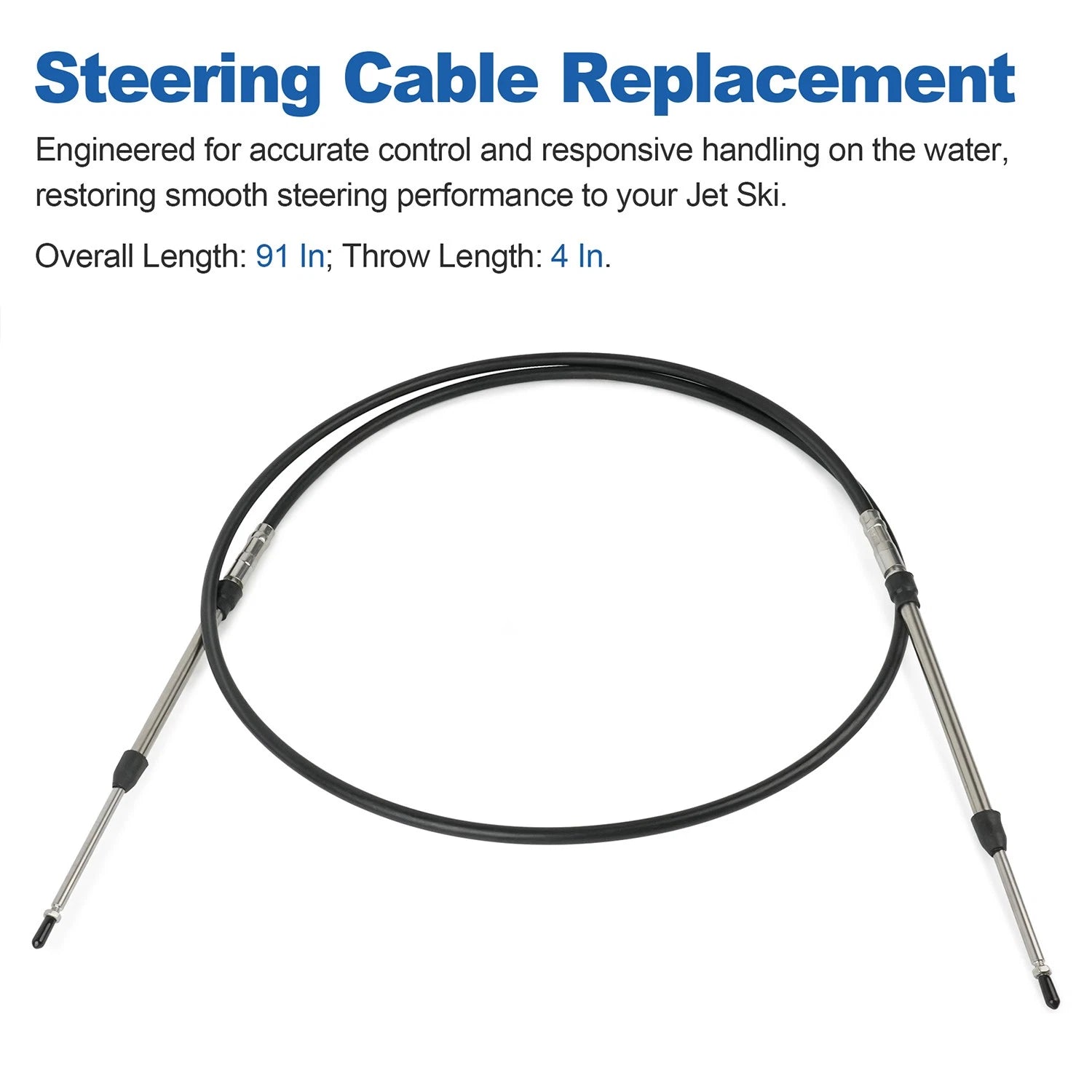 Steering Cable Replacement for Kawasaki Ultra LX / 250X / 260LX (2002–2019)