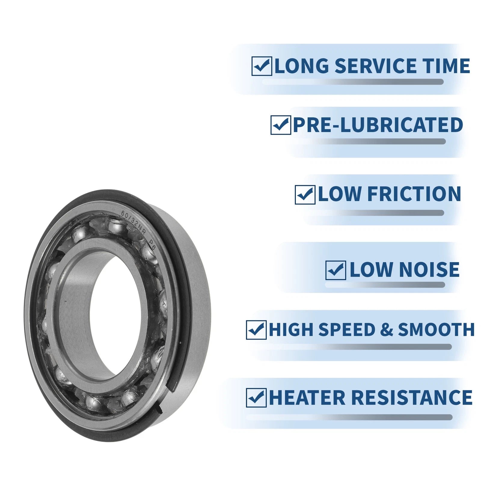 Deep Groove Ball Bearing 32x58x13mm for Scooter Skateboard (1Pc)