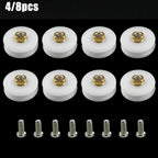 Set of 4 Door Rollers for Shower Room Accessories
