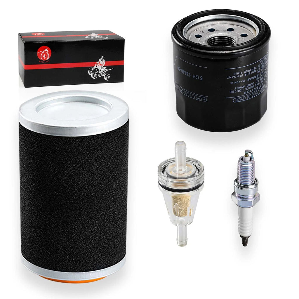 Air Filter Foam & Guide Cage Cap & Oil Filter for Yamaha Grizzly 350-450 (2007-2014)