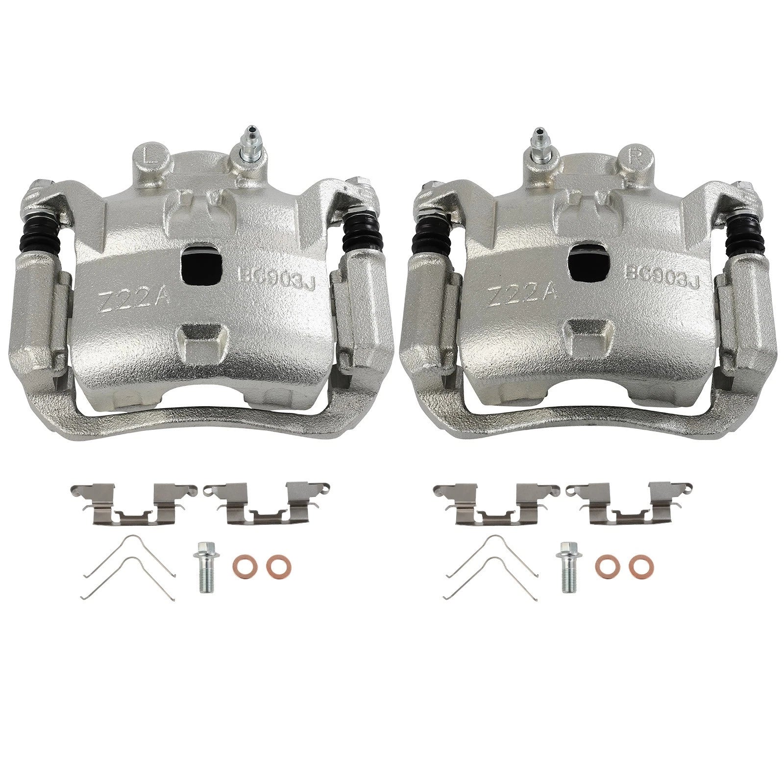 Front Brake Calipers for Nissan March, Versa (2012–2019) - Set of 2