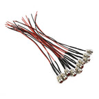10X 8mm 12V LED Warning Light for Car Truck Boat (Waterproof)