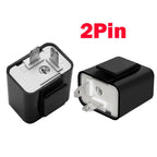 2X Adjustable LED Flasher Relay for Motorcycle (2 Pin, 12V)
